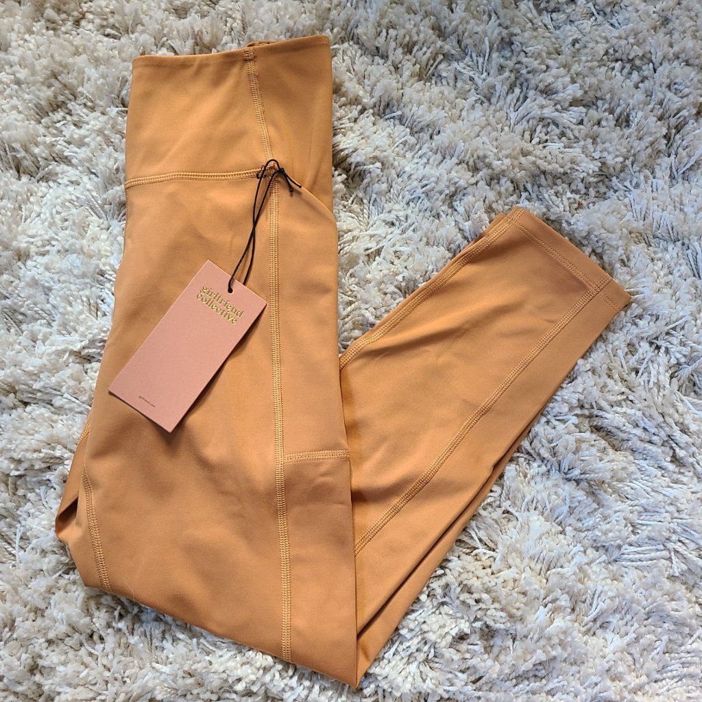 Nwt Girlfriend Collective High Rise Pocket Leggings Twig Sz S Discontonued Color